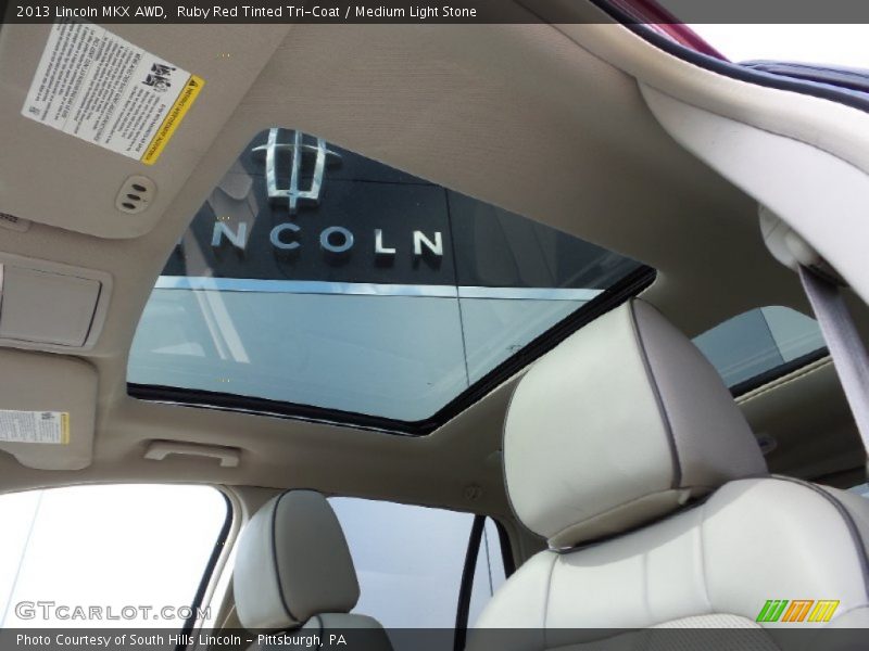 Ruby Red Tinted Tri-Coat / Medium Light Stone 2013 Lincoln MKX AWD