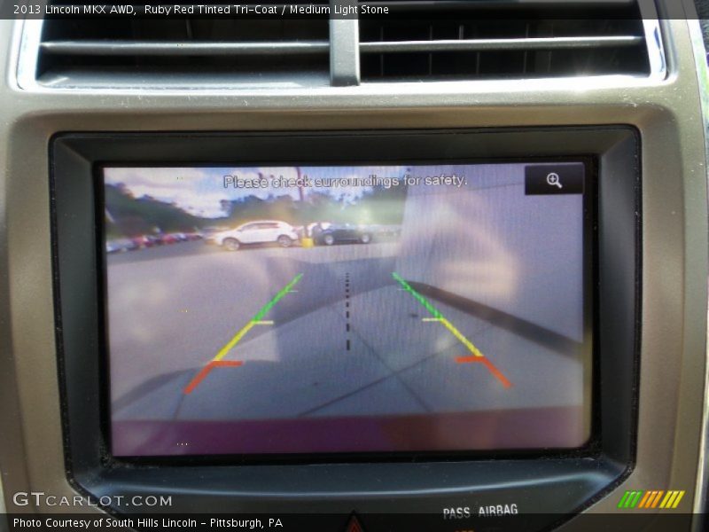 Ruby Red Tinted Tri-Coat / Medium Light Stone 2013 Lincoln MKX AWD