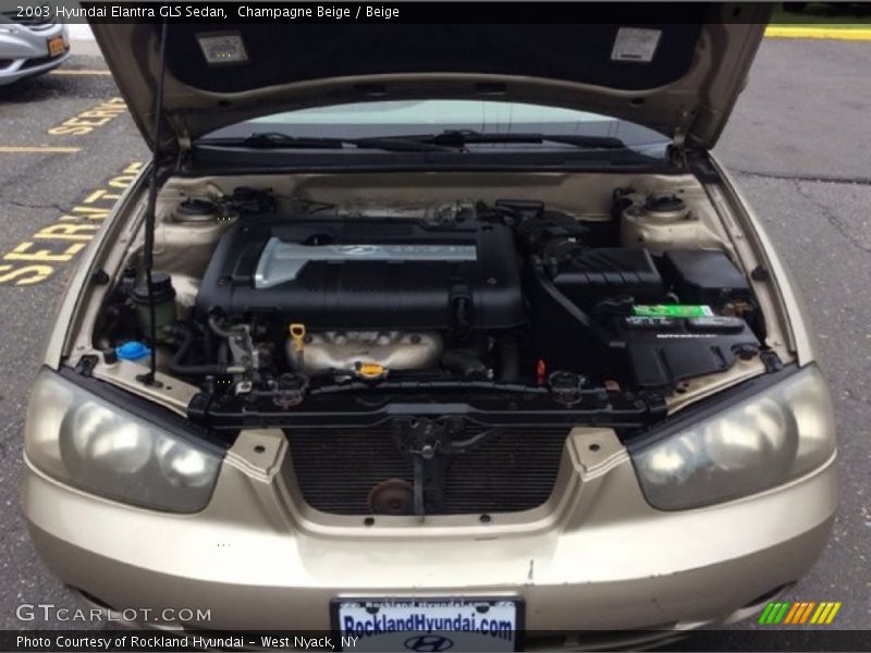 Champagne Beige / Beige 2003 Hyundai Elantra GLS Sedan