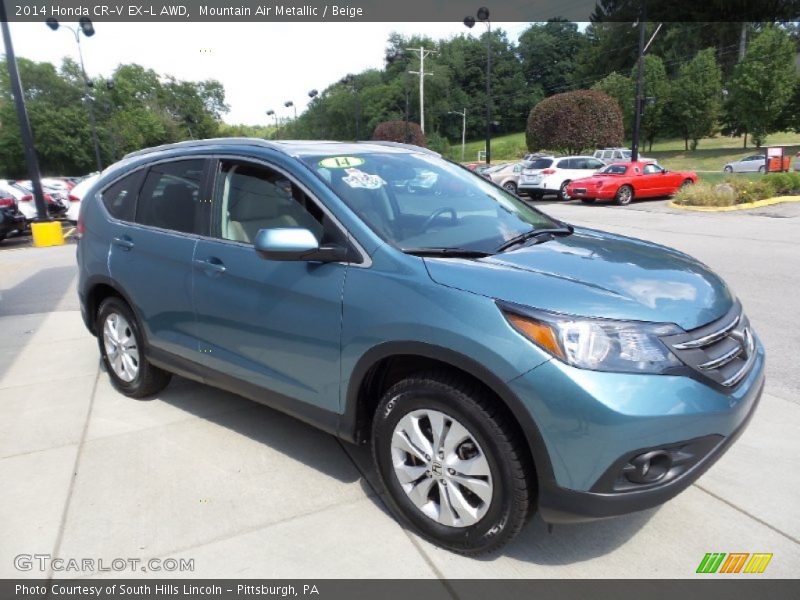 Mountain Air Metallic / Beige 2014 Honda CR-V EX-L AWD