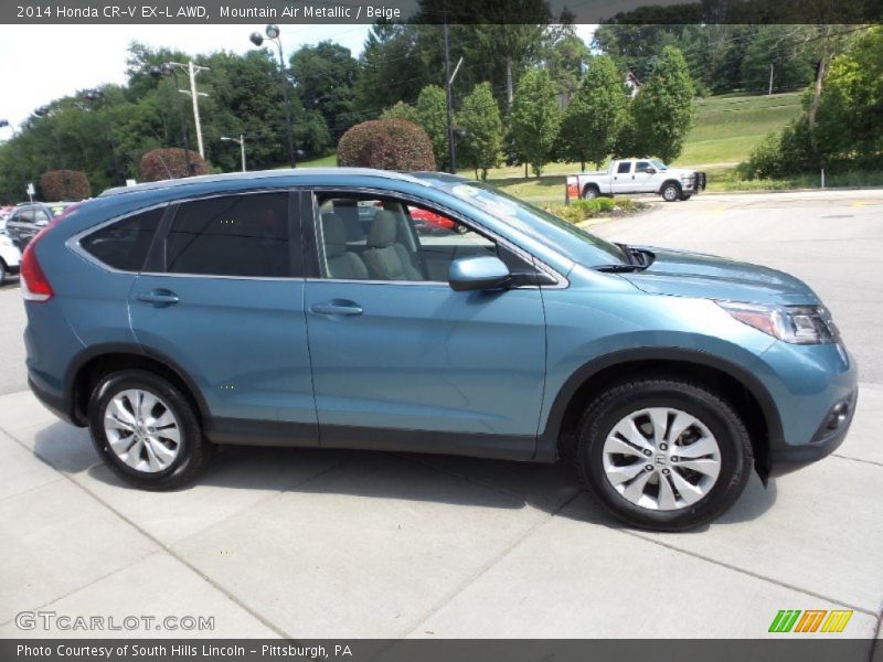 Mountain Air Metallic / Beige 2014 Honda CR-V EX-L AWD
