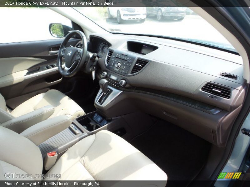Mountain Air Metallic / Beige 2014 Honda CR-V EX-L AWD