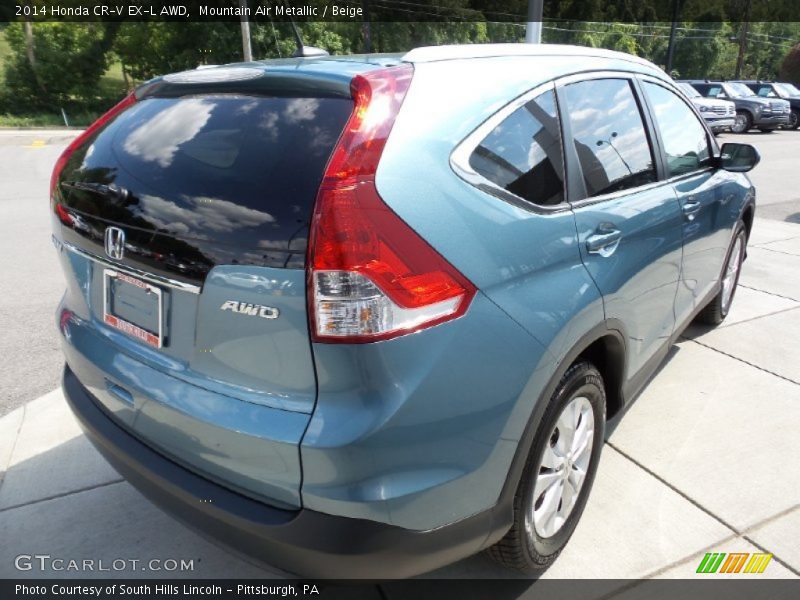 Mountain Air Metallic / Beige 2014 Honda CR-V EX-L AWD