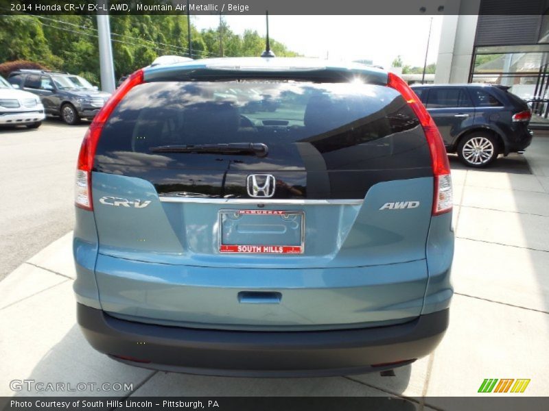 Mountain Air Metallic / Beige 2014 Honda CR-V EX-L AWD