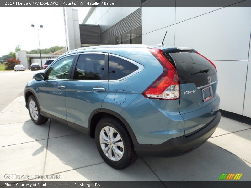 Mountain Air Metallic / Beige 2014 Honda CR-V EX-L AWD