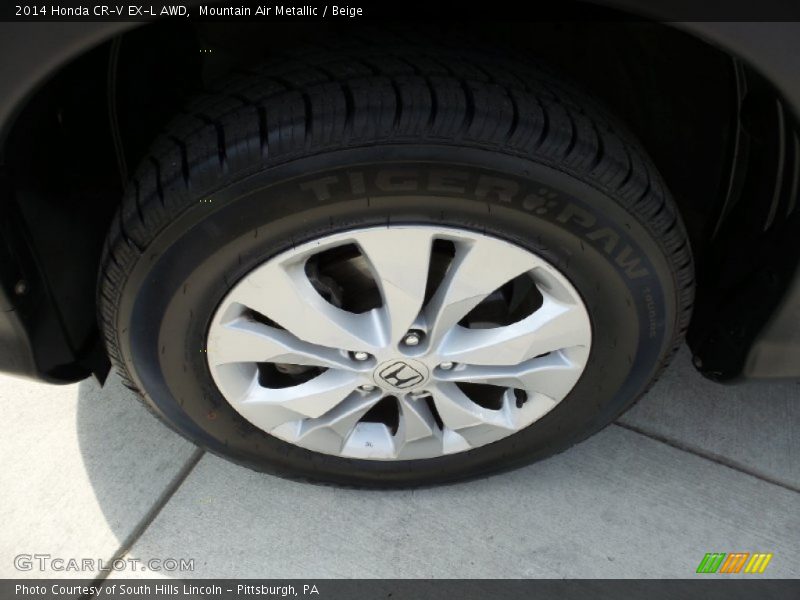 Mountain Air Metallic / Beige 2014 Honda CR-V EX-L AWD