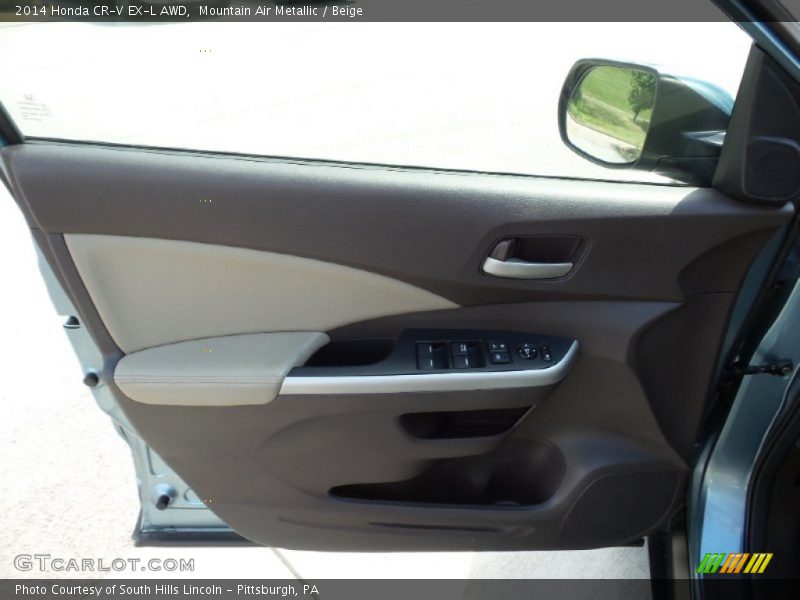 Mountain Air Metallic / Beige 2014 Honda CR-V EX-L AWD