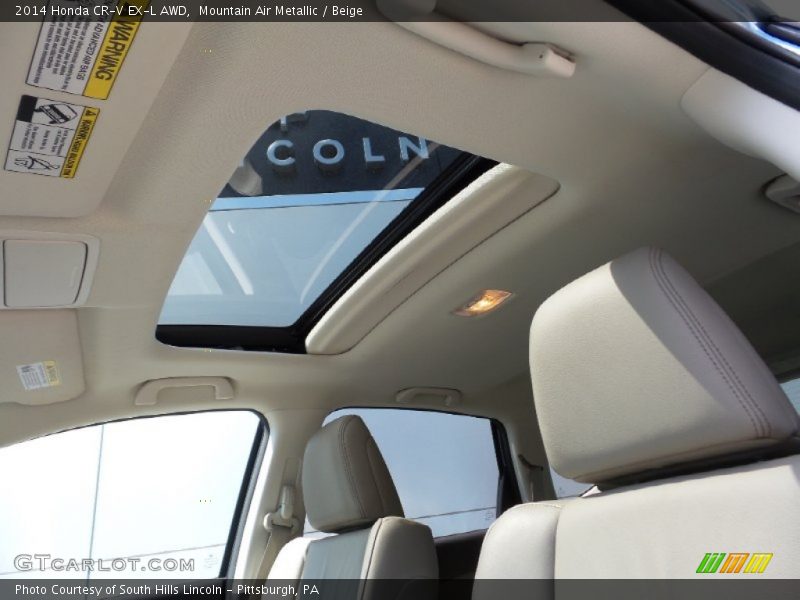 Mountain Air Metallic / Beige 2014 Honda CR-V EX-L AWD