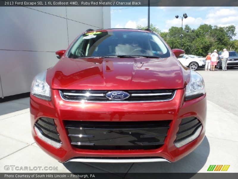 Ruby Red Metallic / Charcoal Black 2013 Ford Escape SEL 1.6L EcoBoost 4WD