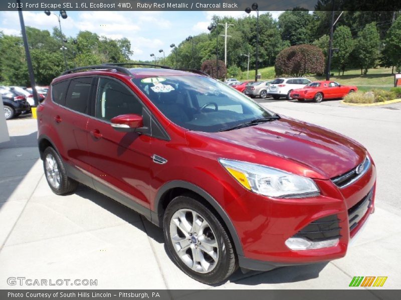 Ruby Red Metallic / Charcoal Black 2013 Ford Escape SEL 1.6L EcoBoost 4WD