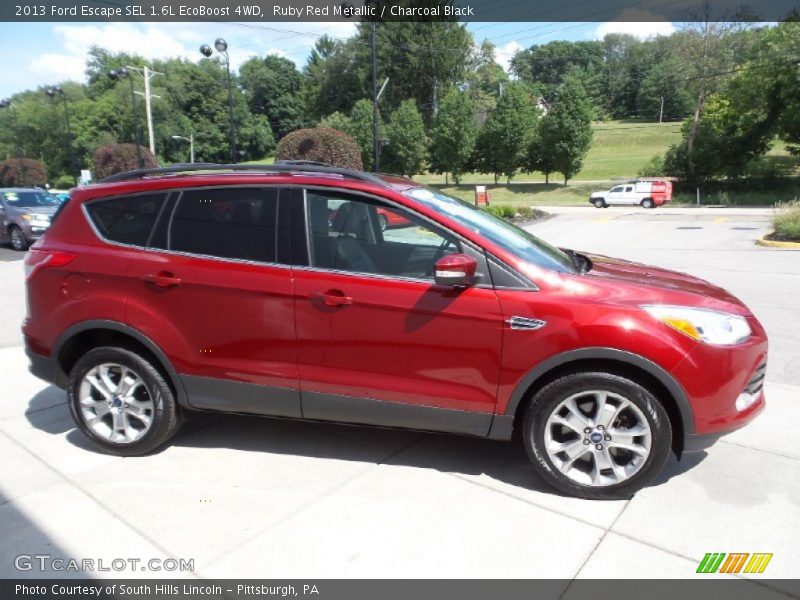 Ruby Red Metallic / Charcoal Black 2013 Ford Escape SEL 1.6L EcoBoost 4WD
