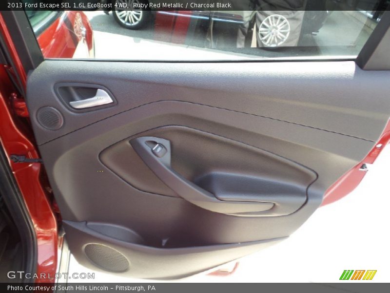 Ruby Red Metallic / Charcoal Black 2013 Ford Escape SEL 1.6L EcoBoost 4WD
