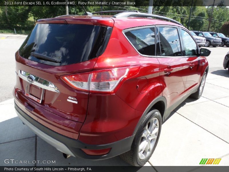 Ruby Red Metallic / Charcoal Black 2013 Ford Escape SEL 1.6L EcoBoost 4WD