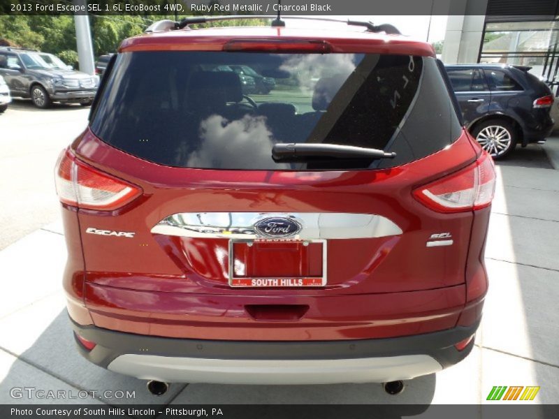 Ruby Red Metallic / Charcoal Black 2013 Ford Escape SEL 1.6L EcoBoost 4WD