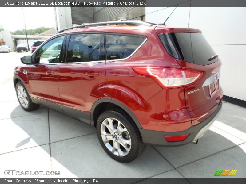 Ruby Red Metallic / Charcoal Black 2013 Ford Escape SEL 1.6L EcoBoost 4WD