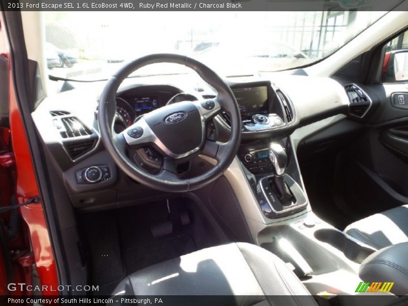 Ruby Red Metallic / Charcoal Black 2013 Ford Escape SEL 1.6L EcoBoost 4WD