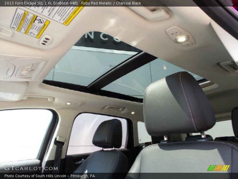 Ruby Red Metallic / Charcoal Black 2013 Ford Escape SEL 1.6L EcoBoost 4WD