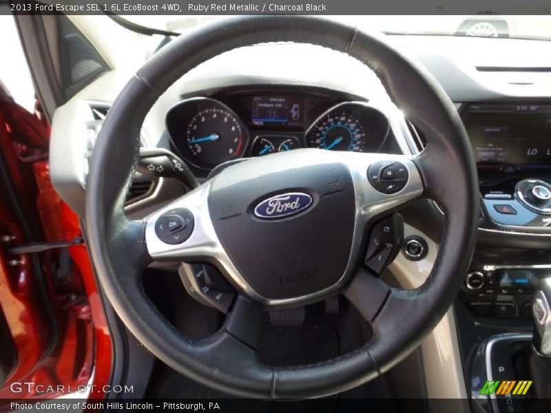 Ruby Red Metallic / Charcoal Black 2013 Ford Escape SEL 1.6L EcoBoost 4WD