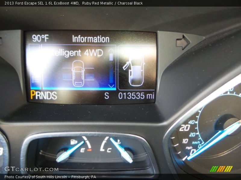 Ruby Red Metallic / Charcoal Black 2013 Ford Escape SEL 1.6L EcoBoost 4WD