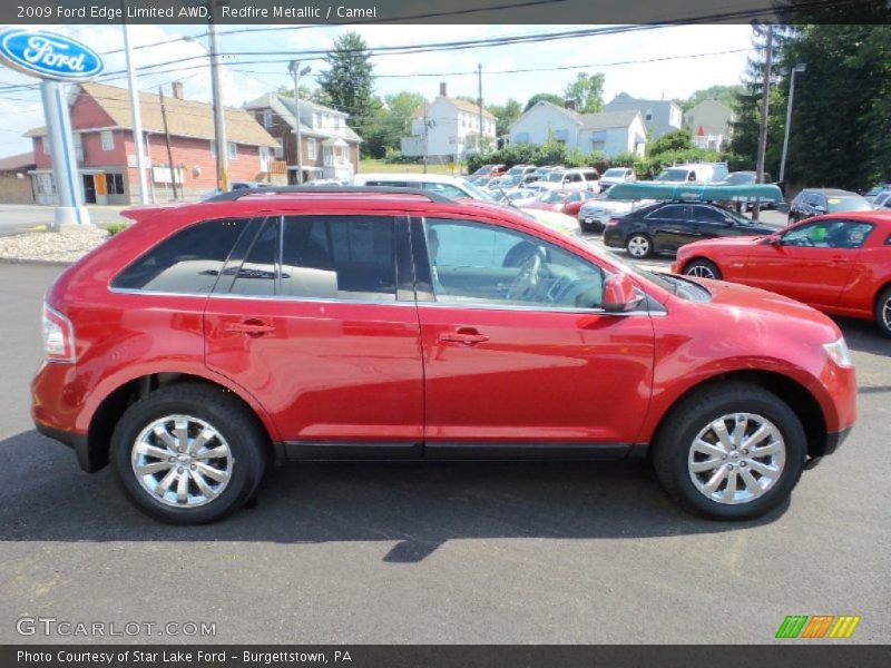 Redfire Metallic / Camel 2009 Ford Edge Limited AWD