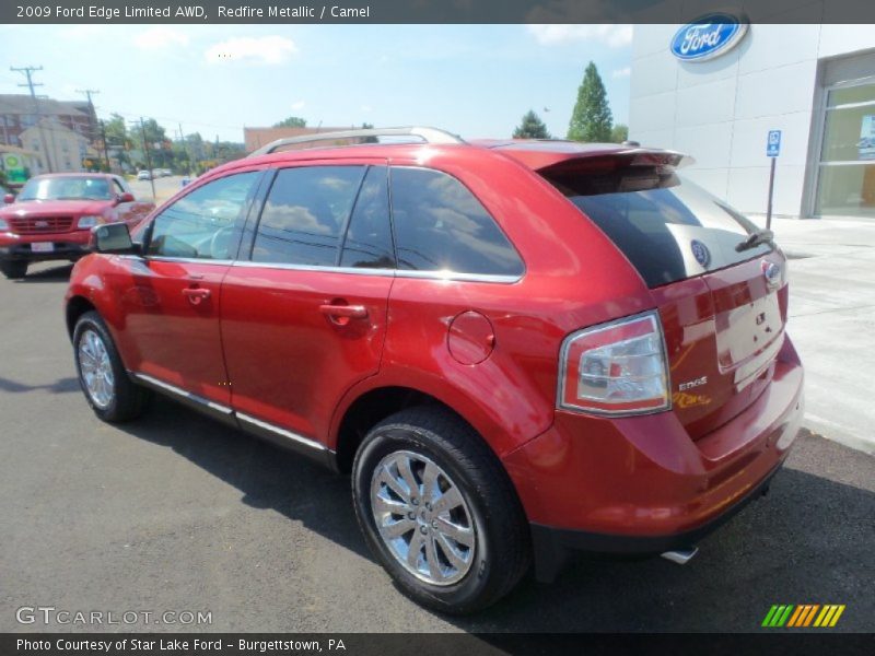 Redfire Metallic / Camel 2009 Ford Edge Limited AWD