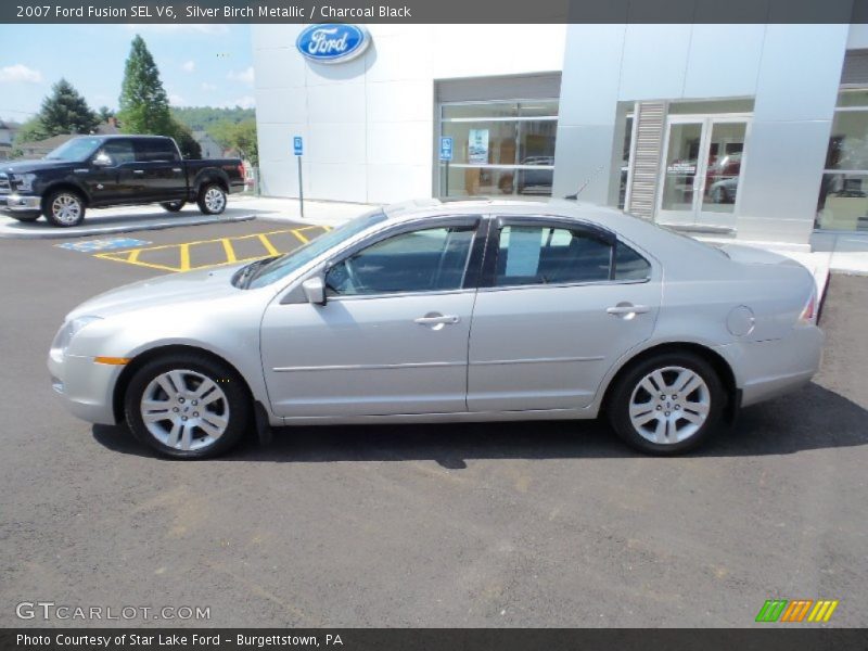 Silver Birch Metallic / Charcoal Black 2007 Ford Fusion SEL V6