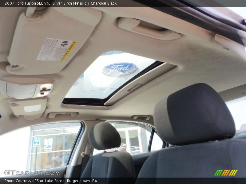 Silver Birch Metallic / Charcoal Black 2007 Ford Fusion SEL V6