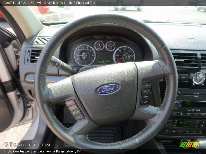 Silver Birch Metallic / Charcoal Black 2007 Ford Fusion SEL V6