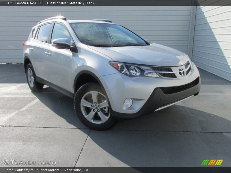 Classic Silver Metallic / Black 2015 Toyota RAV4 XLE