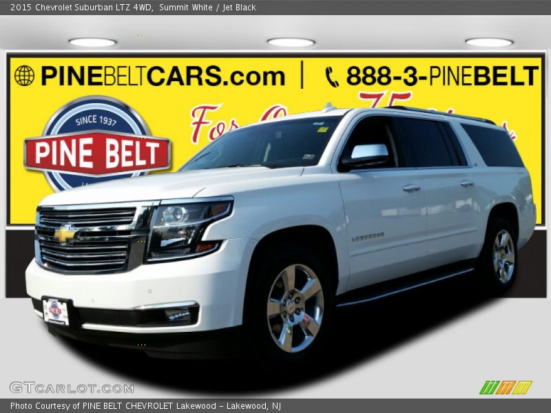 Summit White / Jet Black 2015 Chevrolet Suburban LTZ 4WD