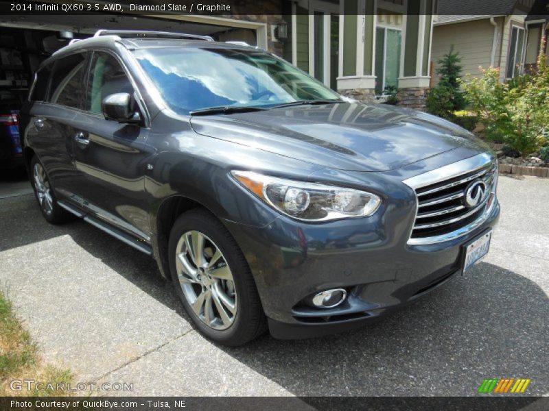Diamond Slate / Graphite 2014 Infiniti QX60 3.5 AWD