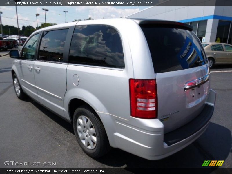 Bright Silver Metallic / Medium Slate Gray/Light Shale 2010 Chrysler Town & Country LX