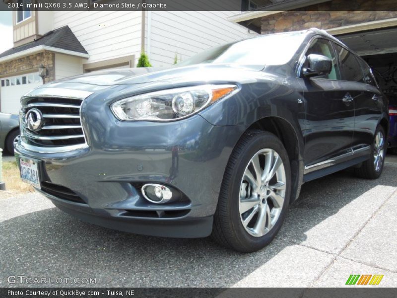 Diamond Slate / Graphite 2014 Infiniti QX60 3.5 AWD