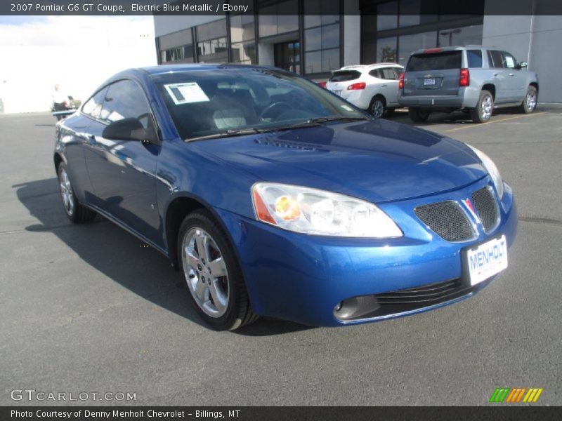 Electric Blue Metallic / Ebony 2007 Pontiac G6 GT Coupe