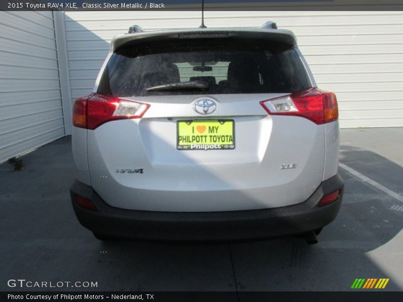 Classic Silver Metallic / Black 2015 Toyota RAV4 XLE