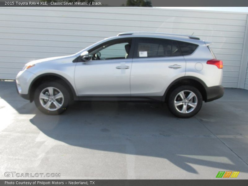Classic Silver Metallic / Black 2015 Toyota RAV4 XLE