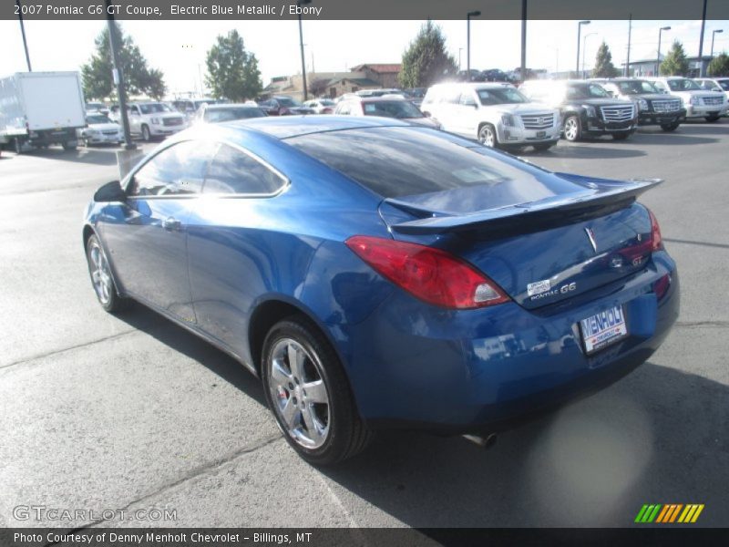 Electric Blue Metallic / Ebony 2007 Pontiac G6 GT Coupe