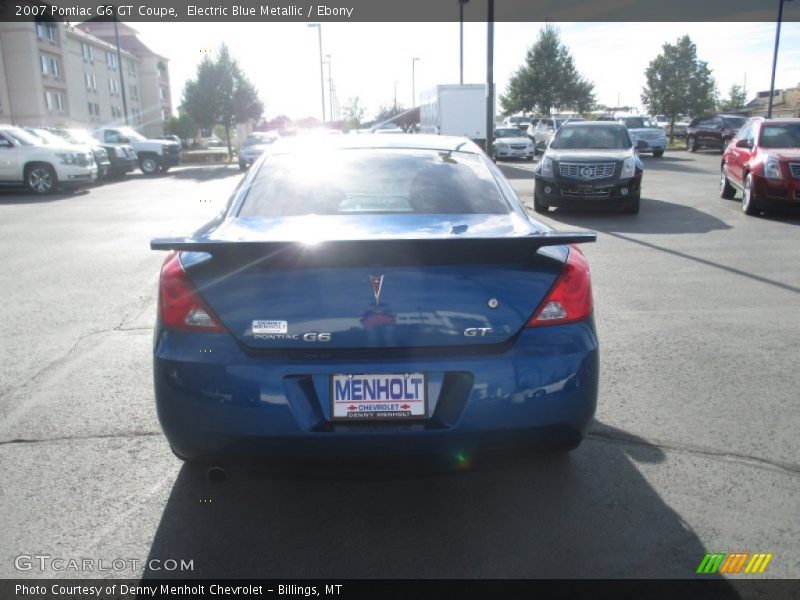 Electric Blue Metallic / Ebony 2007 Pontiac G6 GT Coupe