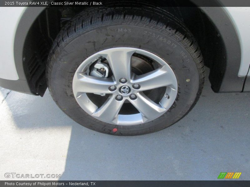 Classic Silver Metallic / Black 2015 Toyota RAV4 XLE