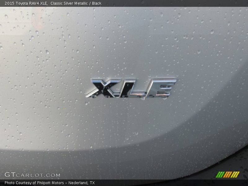 Classic Silver Metallic / Black 2015 Toyota RAV4 XLE