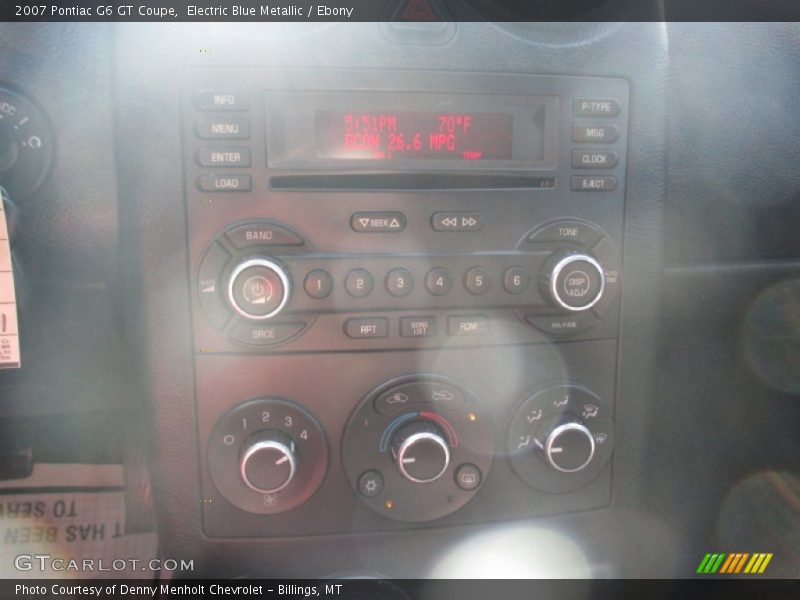 Electric Blue Metallic / Ebony 2007 Pontiac G6 GT Coupe