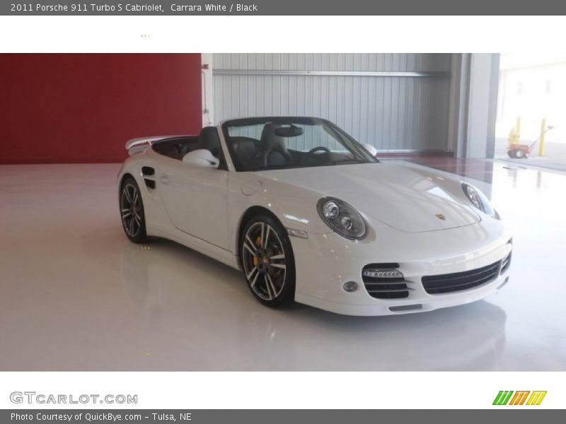 Carrara White / Black 2011 Porsche 911 Turbo S Cabriolet