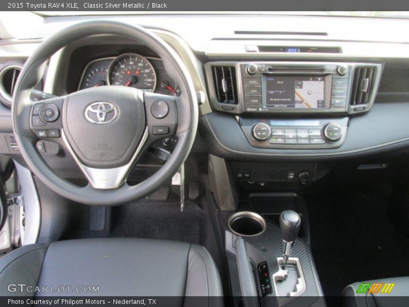 Classic Silver Metallic / Black 2015 Toyota RAV4 XLE