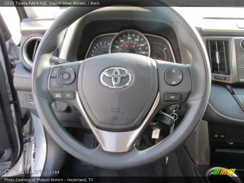 Classic Silver Metallic / Black 2015 Toyota RAV4 XLE