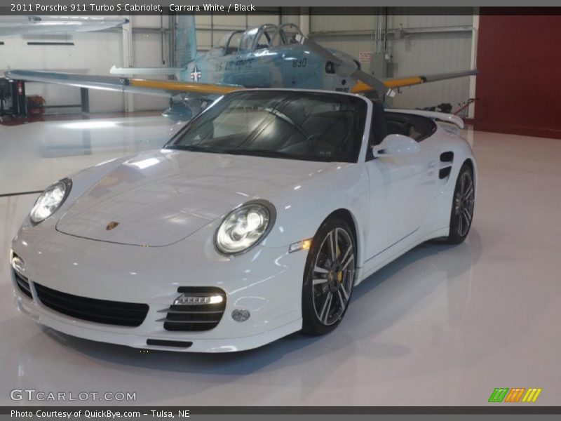 Carrara White / Black 2011 Porsche 911 Turbo S Cabriolet