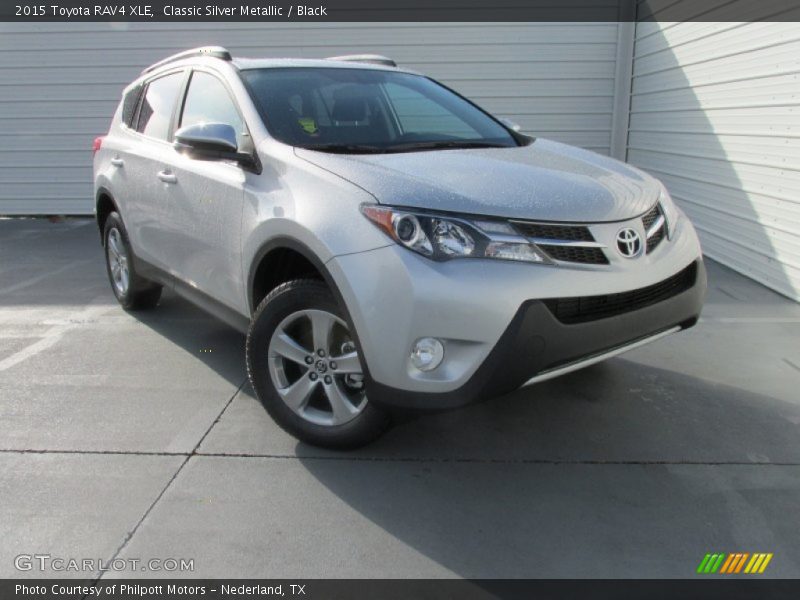 Classic Silver Metallic / Black 2015 Toyota RAV4 XLE