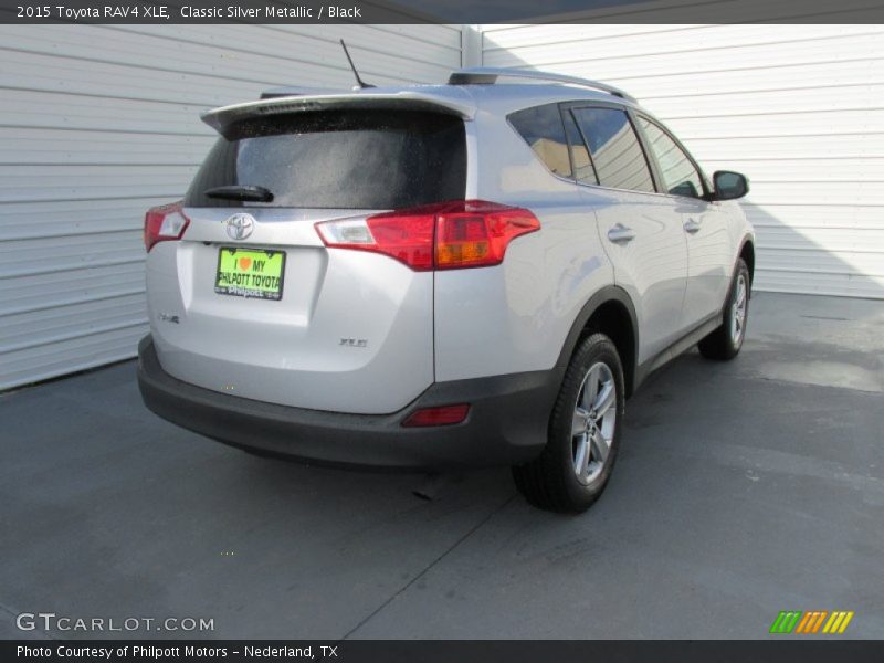 Classic Silver Metallic / Black 2015 Toyota RAV4 XLE