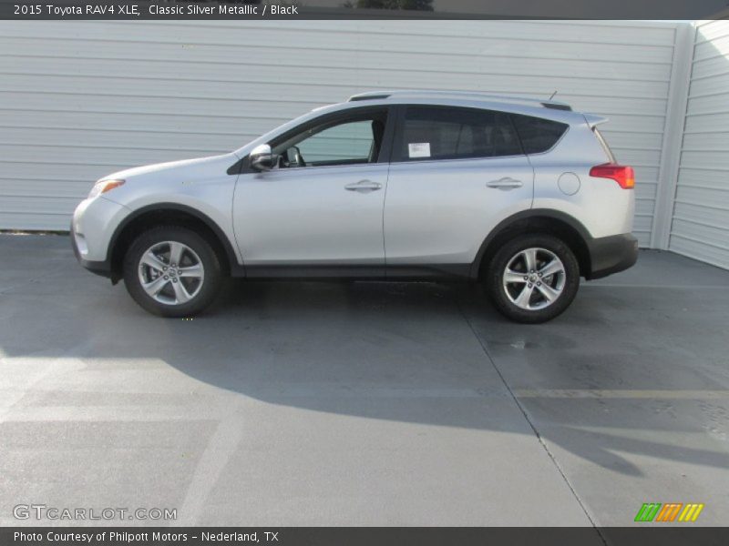 Classic Silver Metallic / Black 2015 Toyota RAV4 XLE