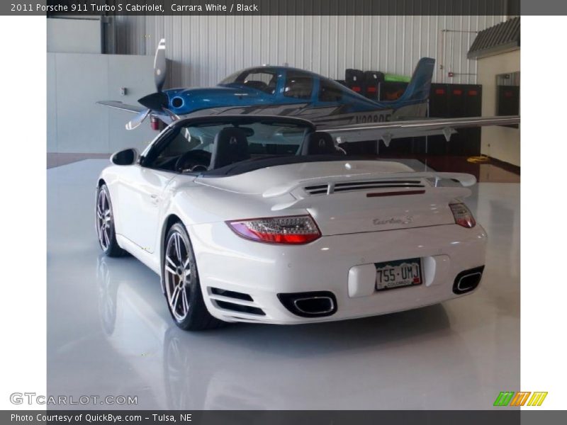 Carrara White / Black 2011 Porsche 911 Turbo S Cabriolet