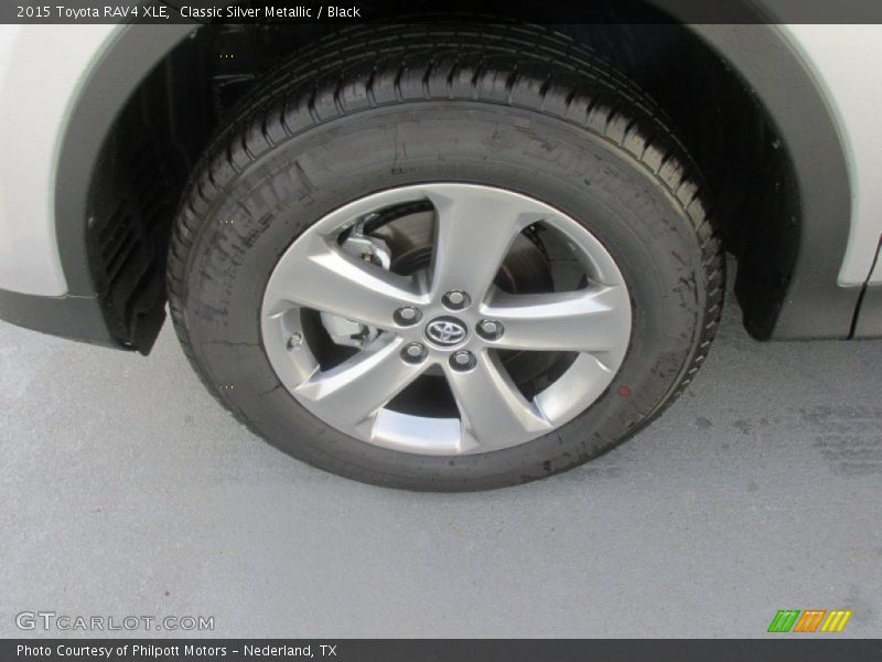 Classic Silver Metallic / Black 2015 Toyota RAV4 XLE